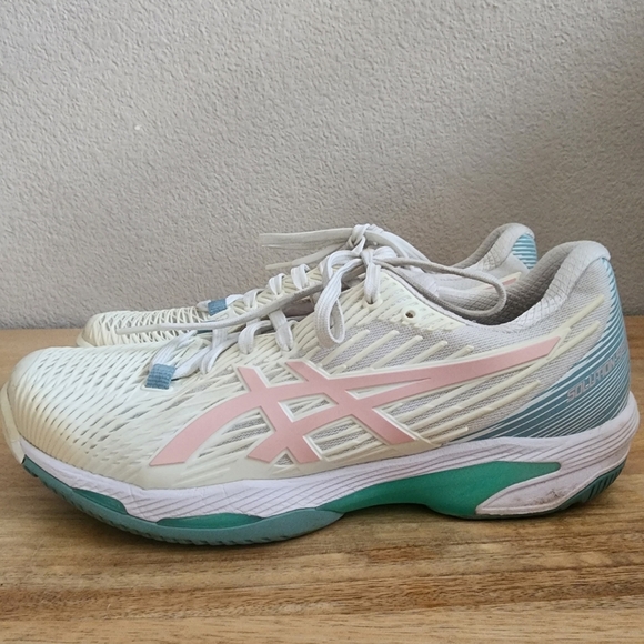 Asics Womens Solution Speed FF 2 Running Shoes White Frosted Rose Size 8.5 - Picture 6 of 12